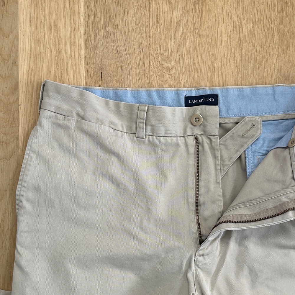 Lands' End Men's Khaki Chino Pants